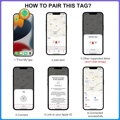 Locator HoloTag with Apple Find My support 4 pcs